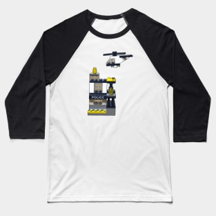 Brick Creations - Police Station Baseball T-Shirt